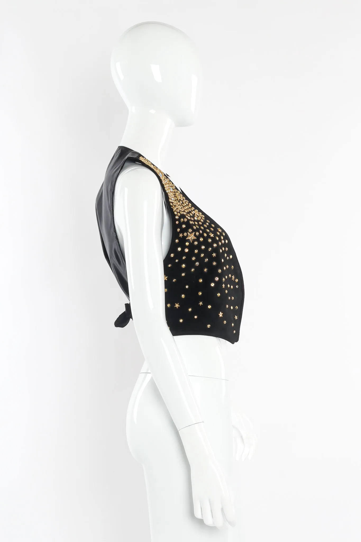 Star Studded Leather Vest