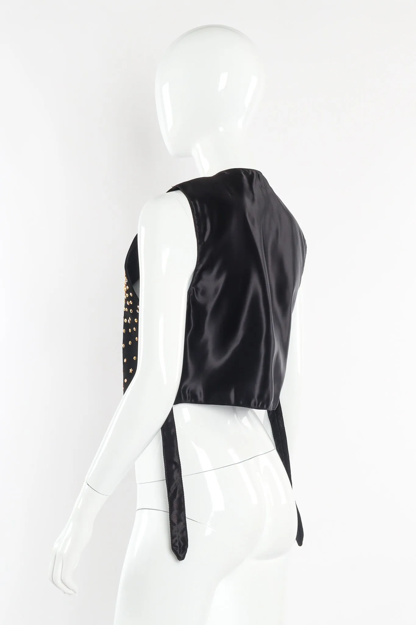 Star Studded Leather Vest