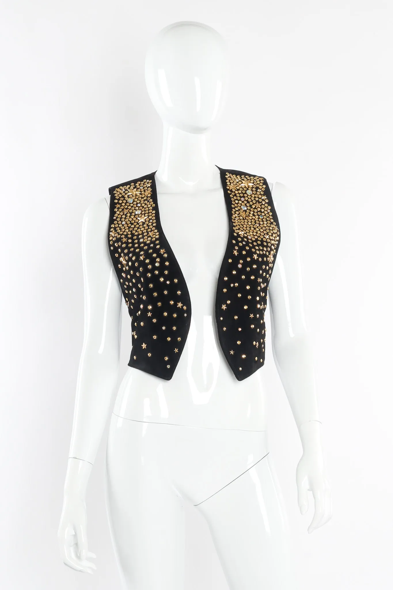 Star Studded Leather Vest