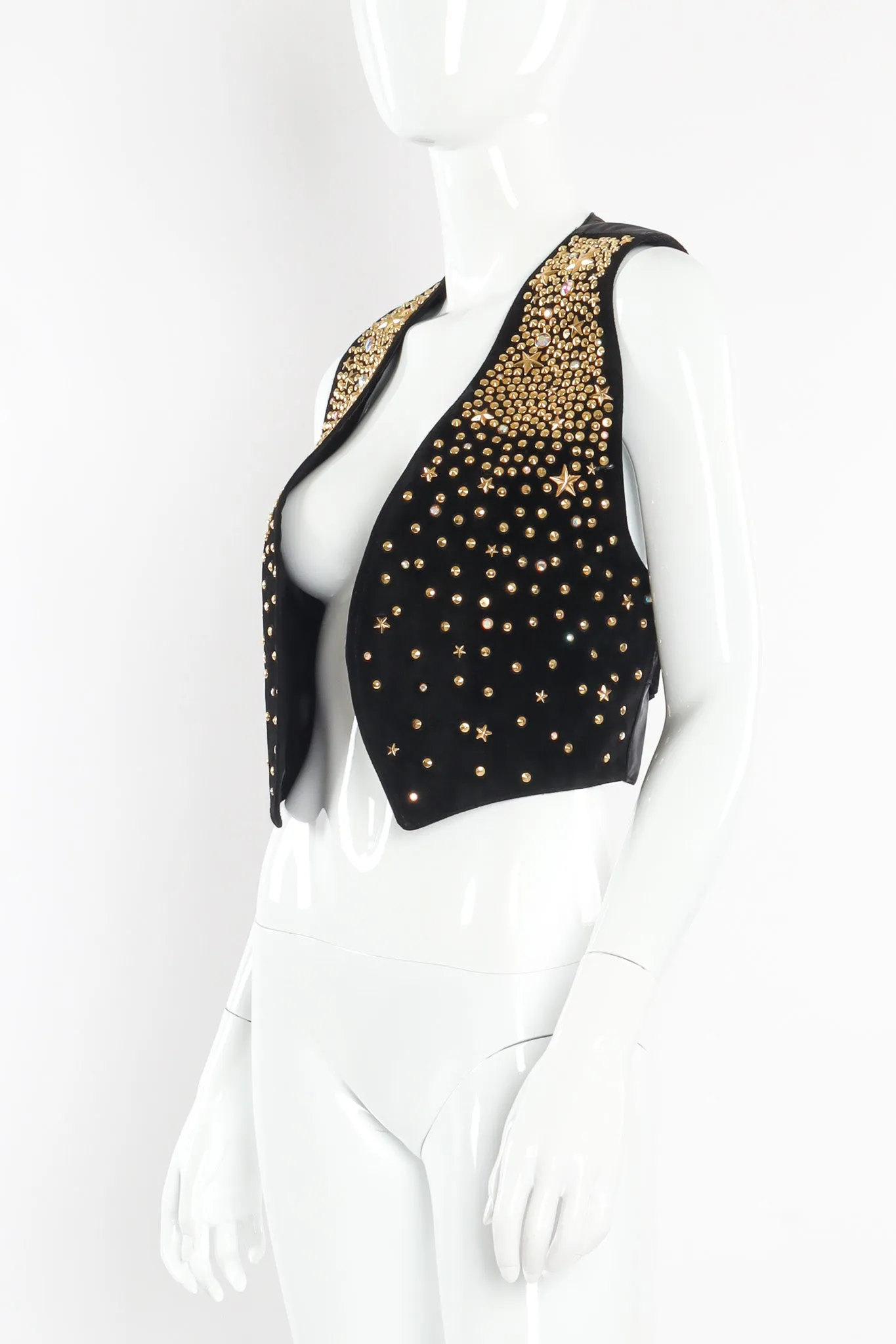 Star Studded Leather Vest
