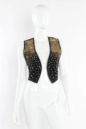 Star Studded Leather Vest