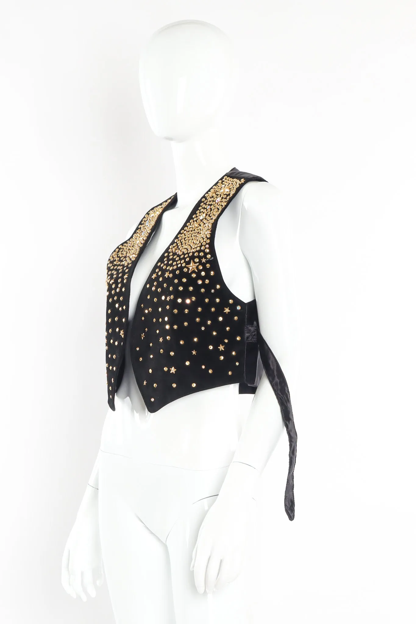 Star Studded Leather Vest