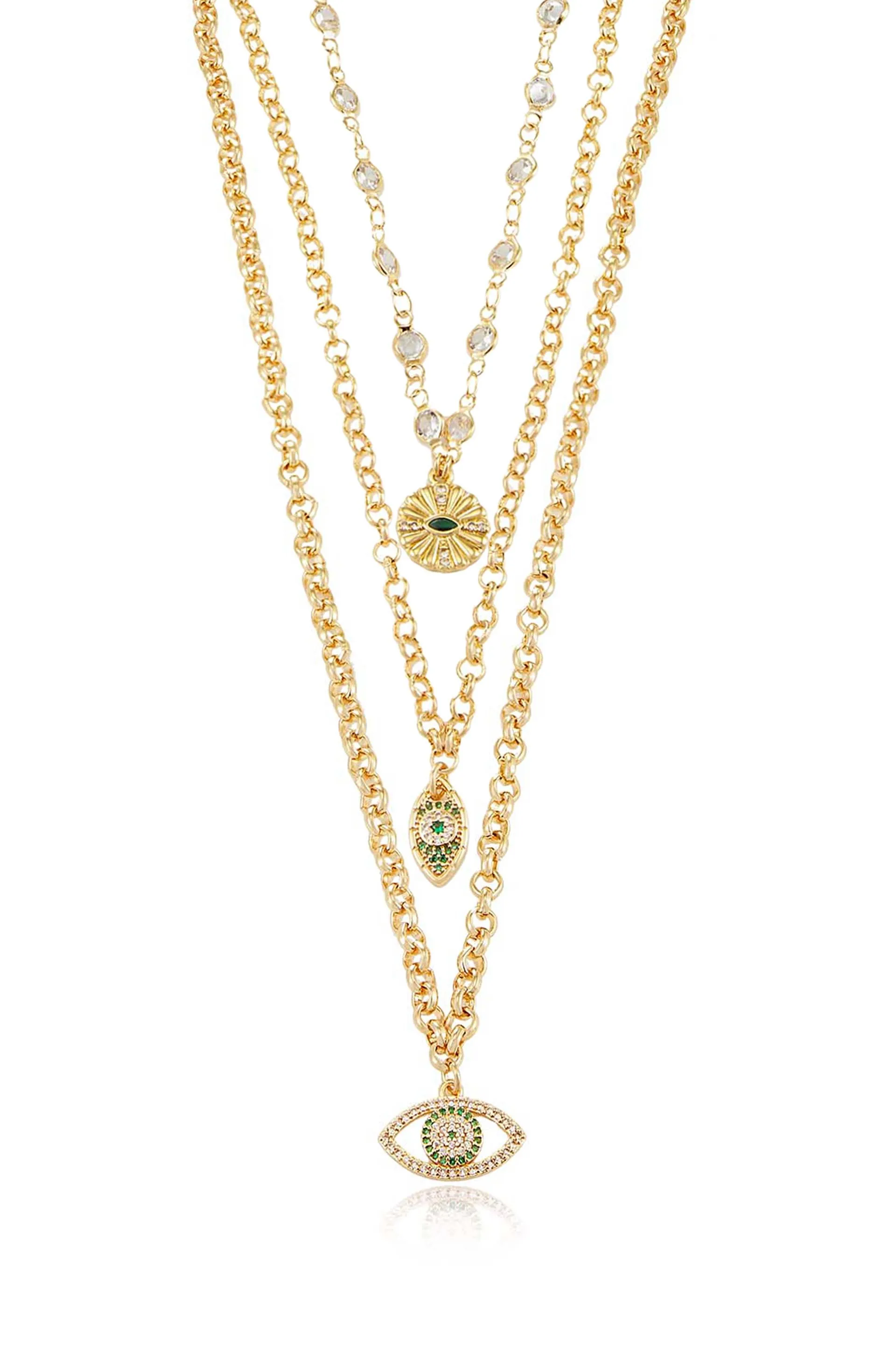 Stay Protected Crystal Necklace Set