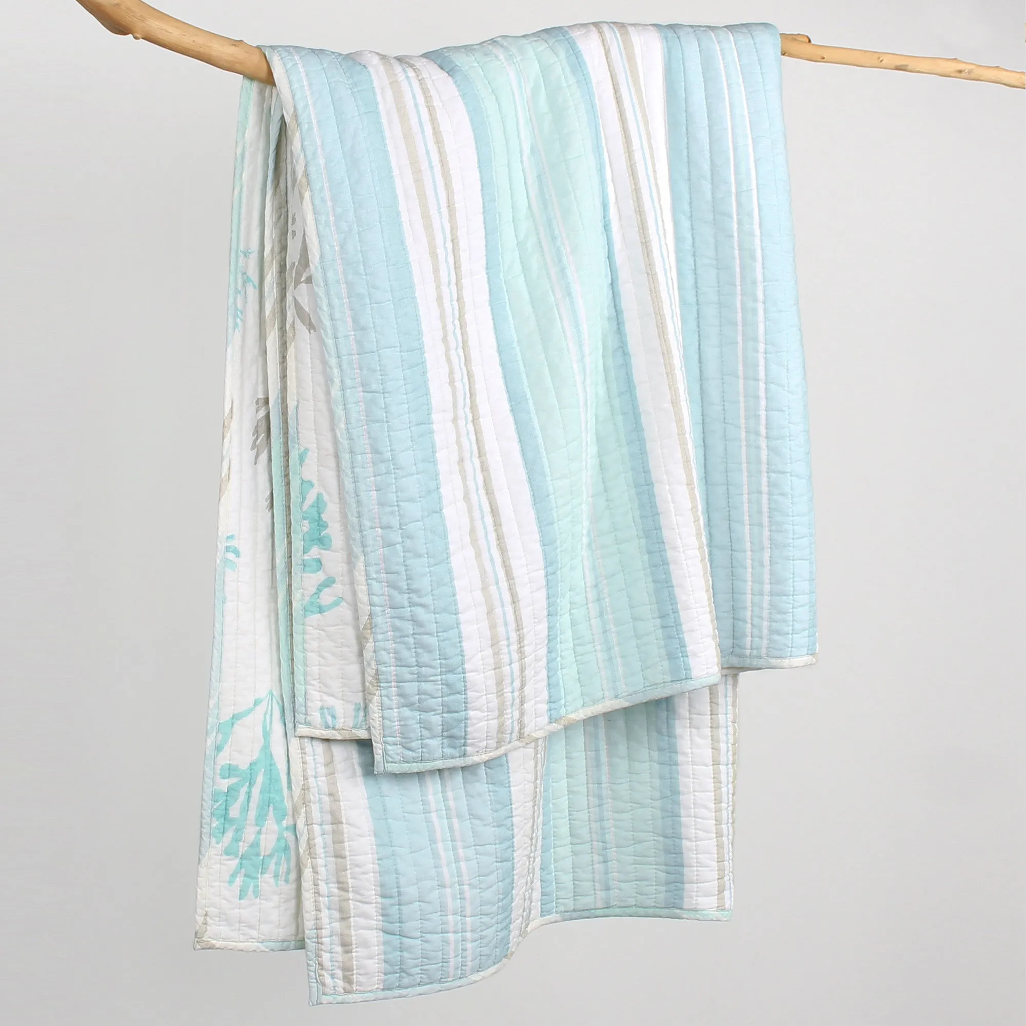 Stone Harbor Quilted Throw