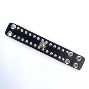 Studded Wristband w/ Buffalo Nickel Concho