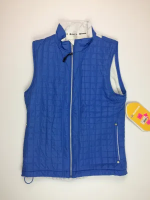 Sunice Quilted Vest - Medium Blue and White