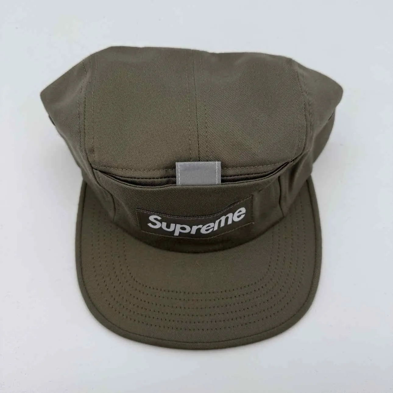 Supreme Cap "REFLECTIVE POCKET" 2022 New Olive Size O