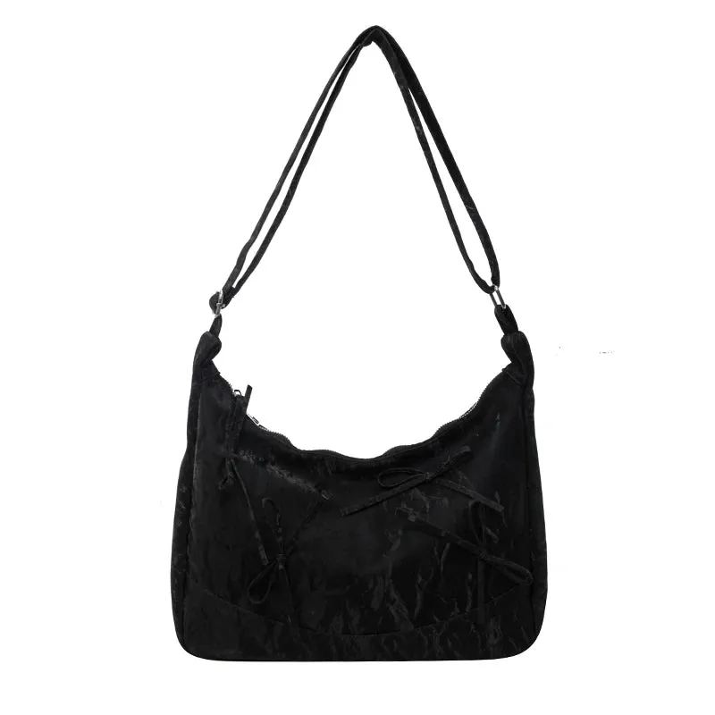 Sweet Bow Design Crossbody Bags for Women 2024 Y2K Luxury Designer Korean Fashion Handbags and Purses Females Shoulder Bag