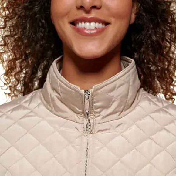 Tan Nwt Tommy Hilfiger Ladies' Quilted Jacket