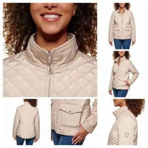 Tan Nwt Tommy Hilfiger Ladies' Quilted Jacket