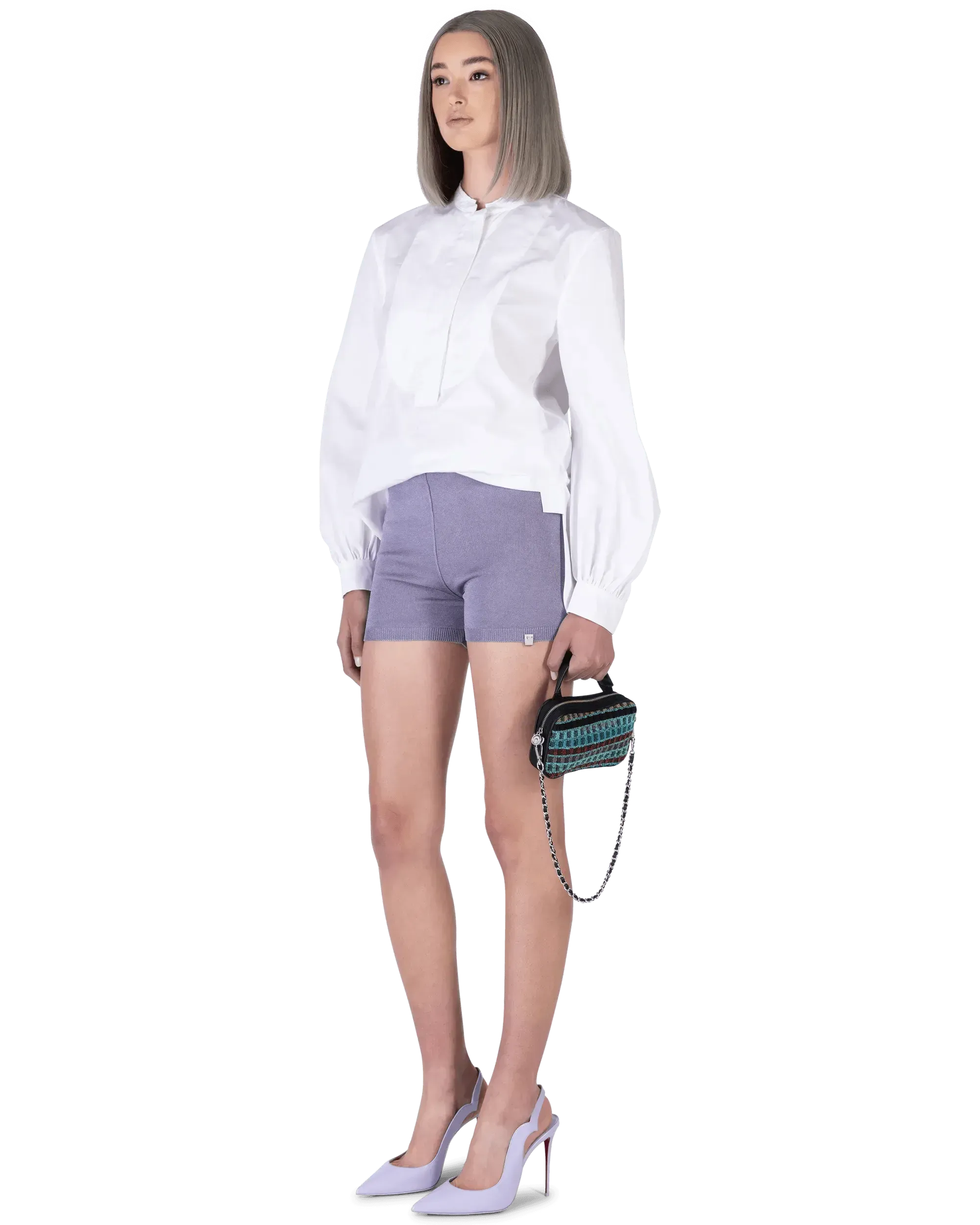 Textured Mini Madame Shoulder Bag