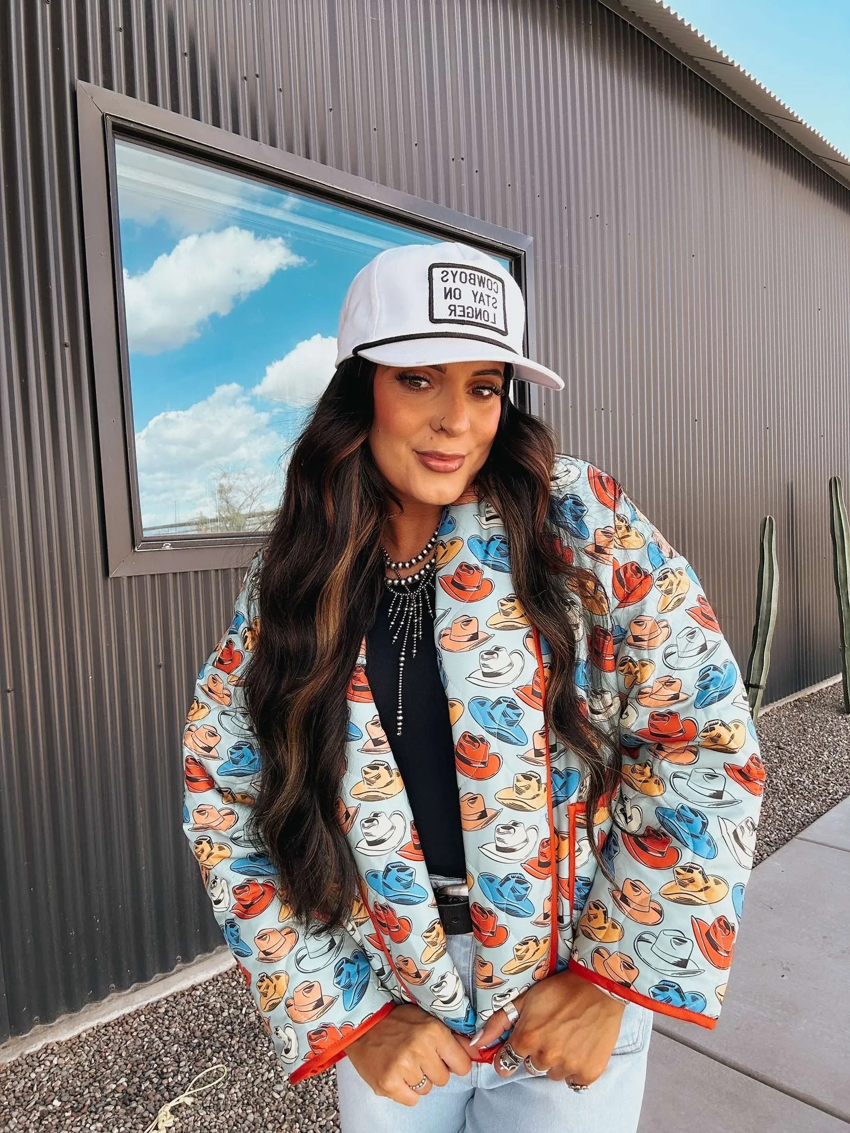 The Cowboy Hat Quilted Jacket