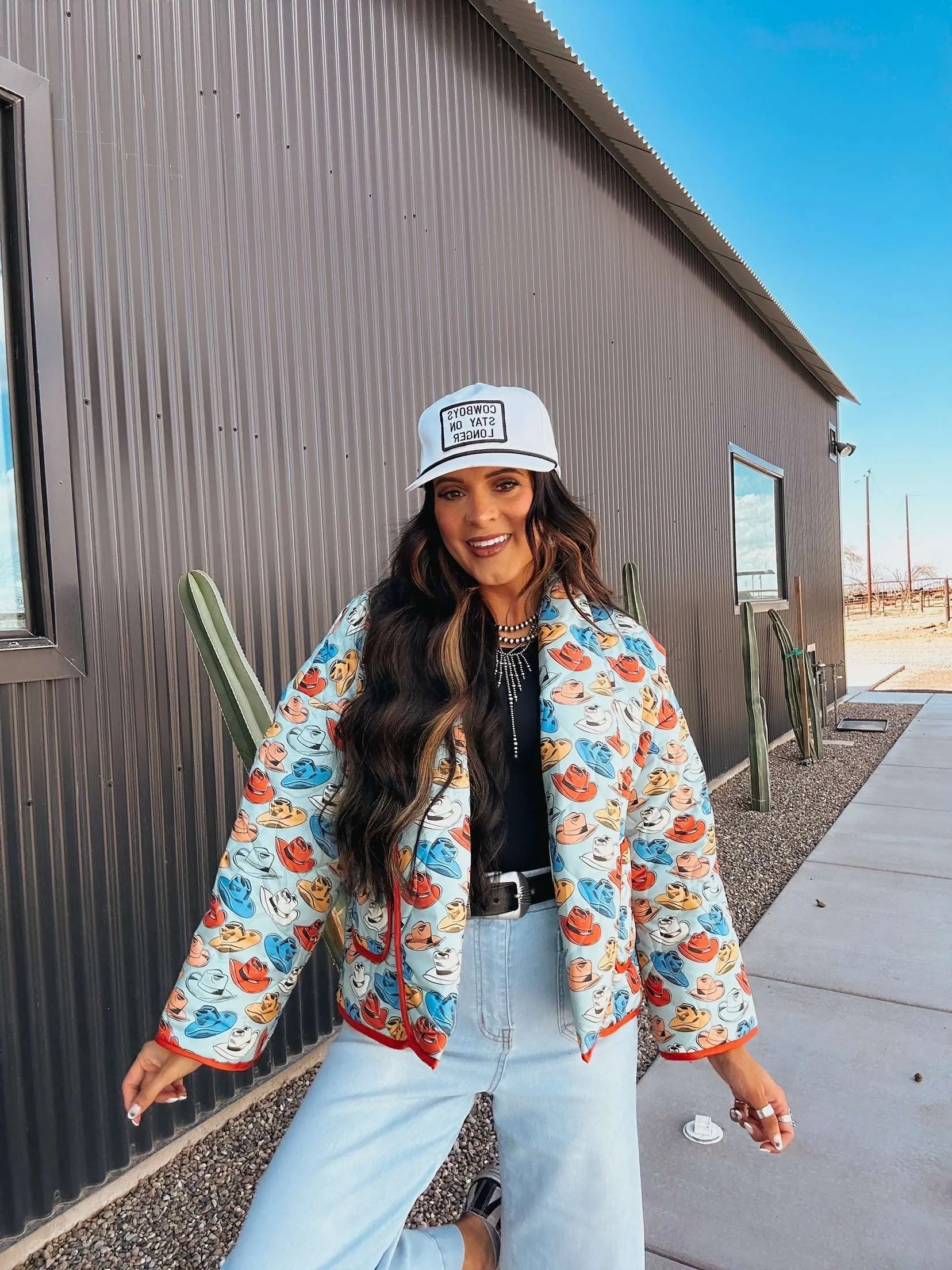 The Cowboy Hat Quilted Jacket