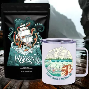 The Kraken Peruvian Dark Roast Travel Coffee Bundle