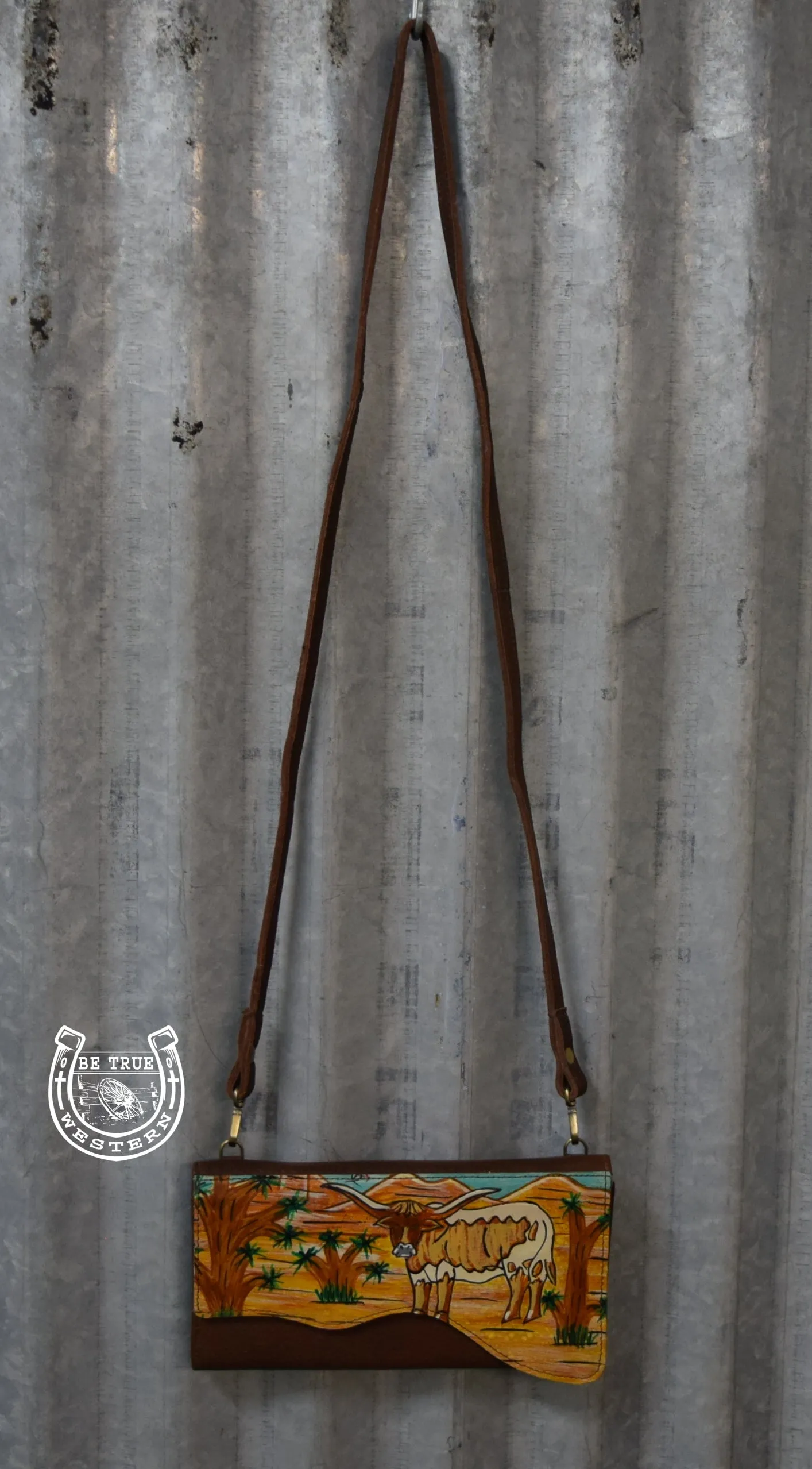 The Longhorn Prairie Clutch Wallet Purse