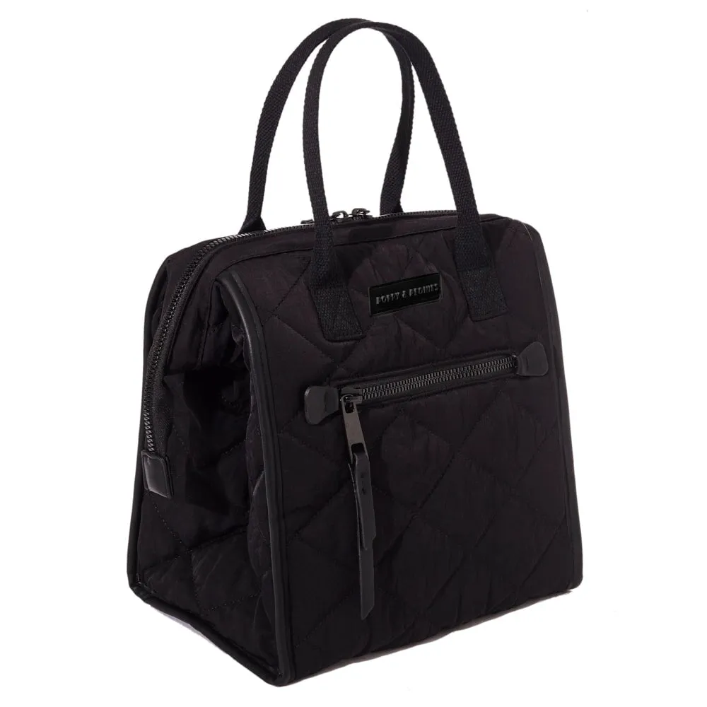 the LUNCH BAG quilted black