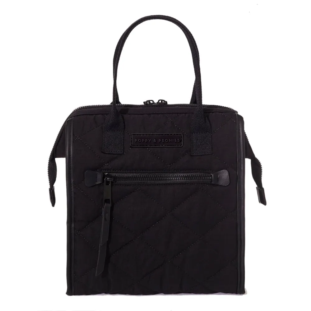 the LUNCH BAG quilted black