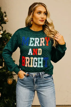 The Merry & Bright Quilted Sweater