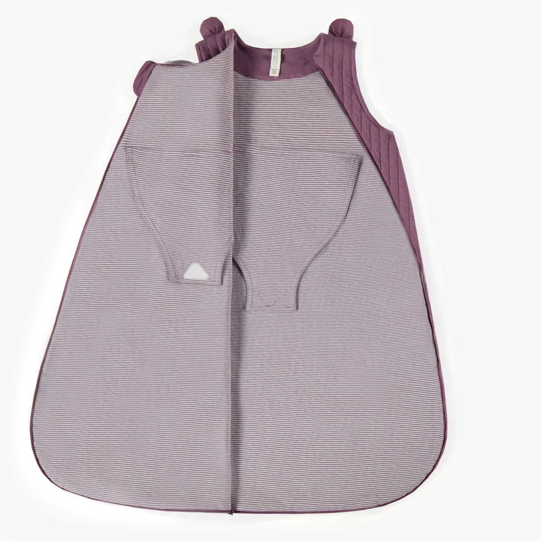 The Quilted Organic Muslin Sleep Sack - Plum