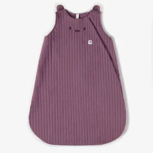 The Quilted Organic Muslin Sleep Sack - Plum