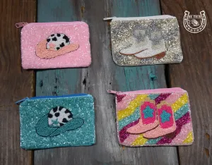 The Rodeo Cowgirl Beaded Coin Bag (multiple styles)