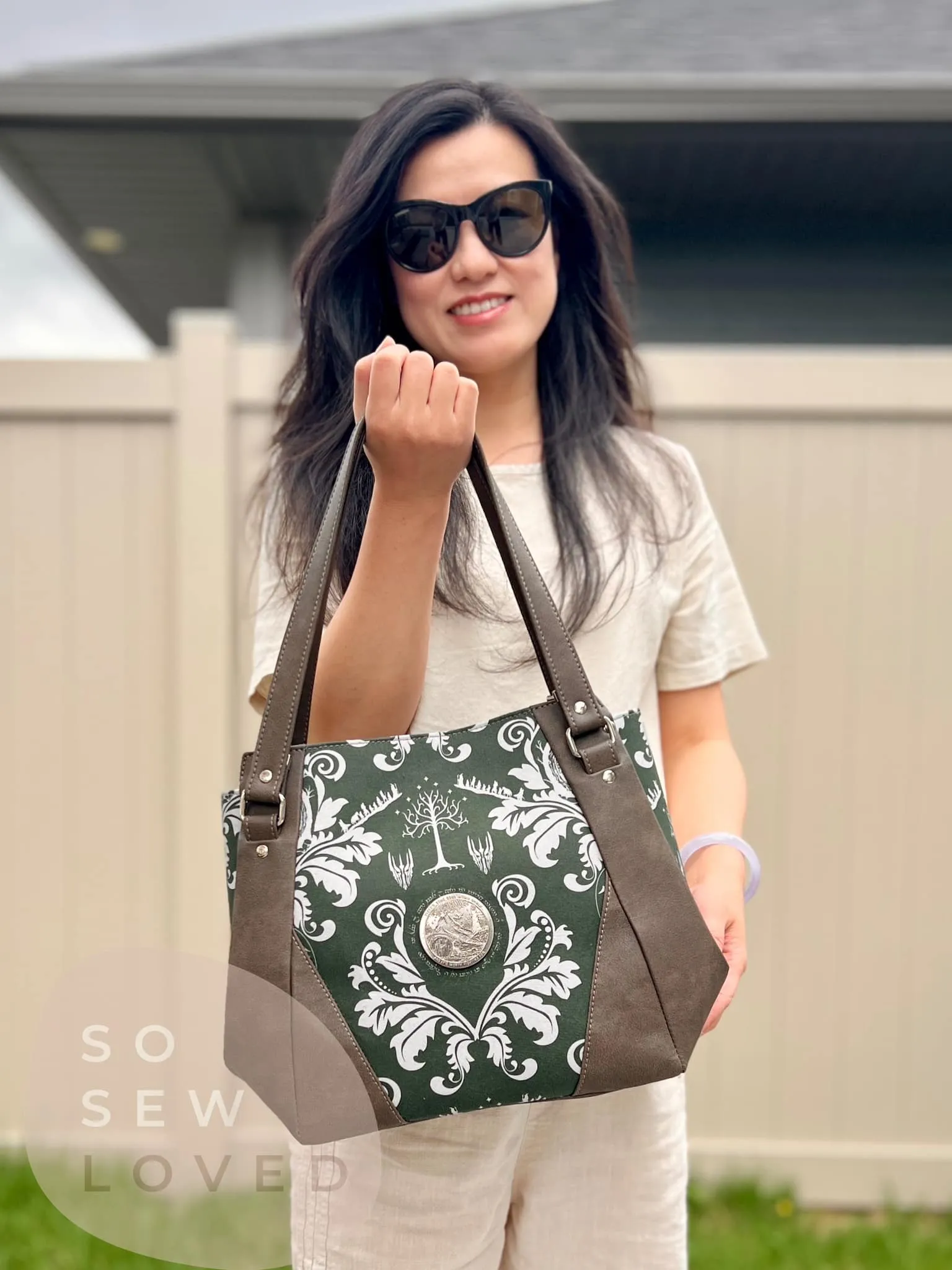 The Samaren Shoulder Bag PDF Pattern with Videos