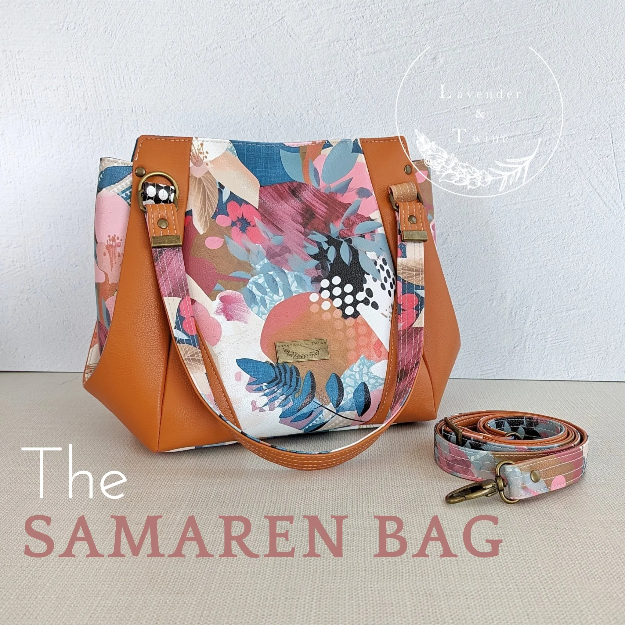 The Samaren Shoulder Bag PDF Pattern with Videos