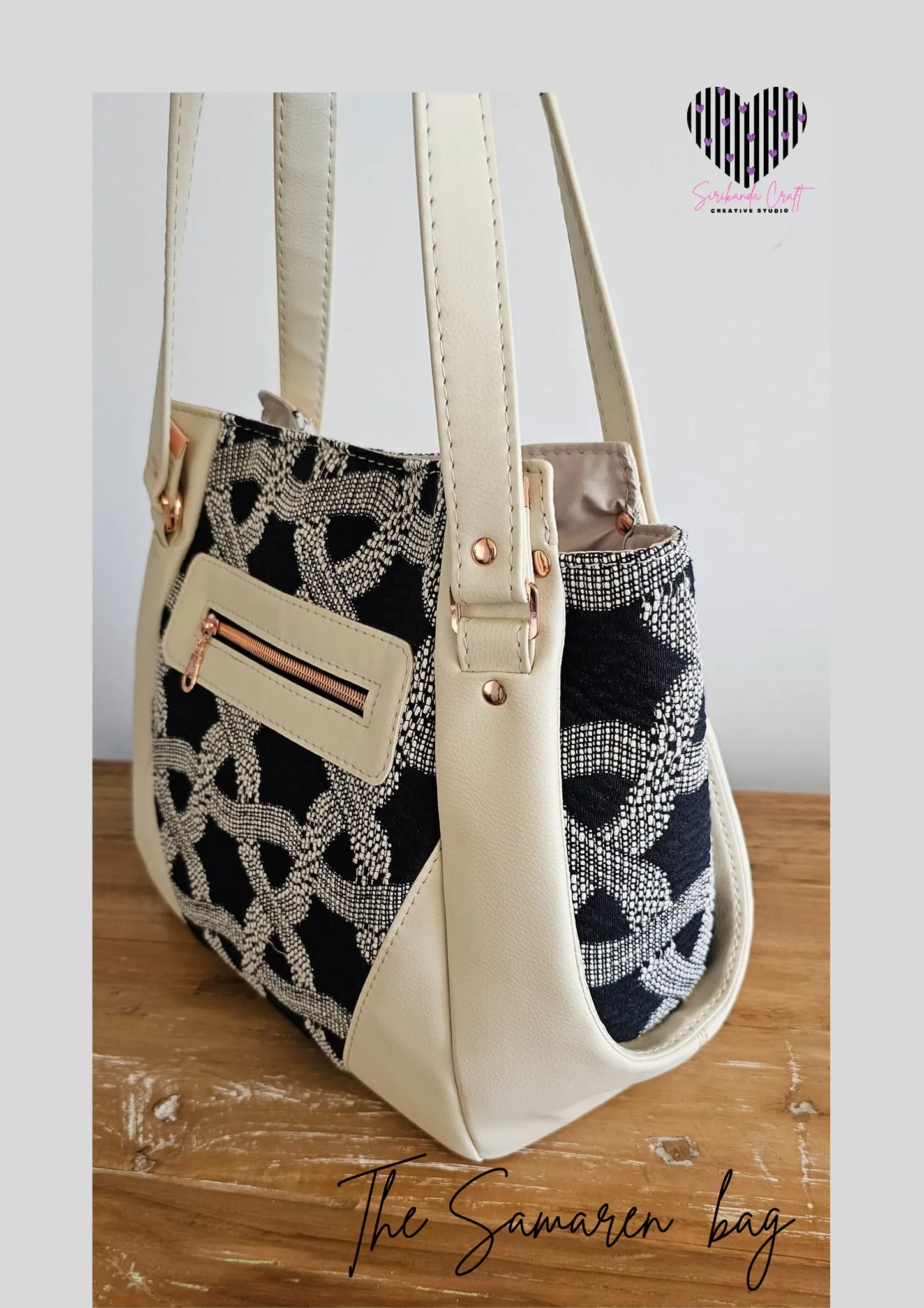 The Samaren Shoulder Bag PDF Pattern with Videos