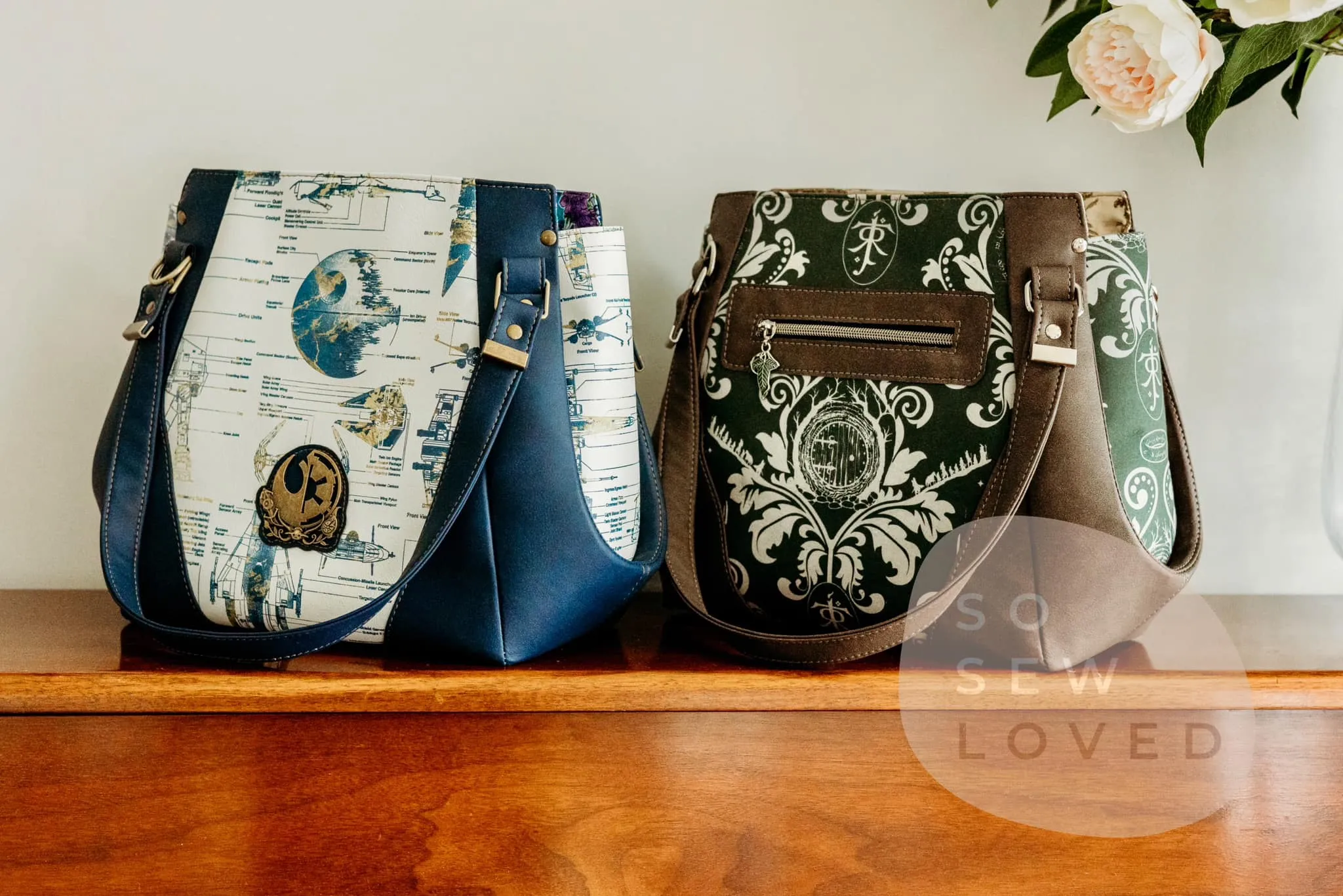 The Samaren Shoulder Bag PDF Pattern with Videos