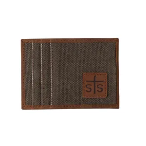The STS Foreman Canvas Money Clip Card Wallet