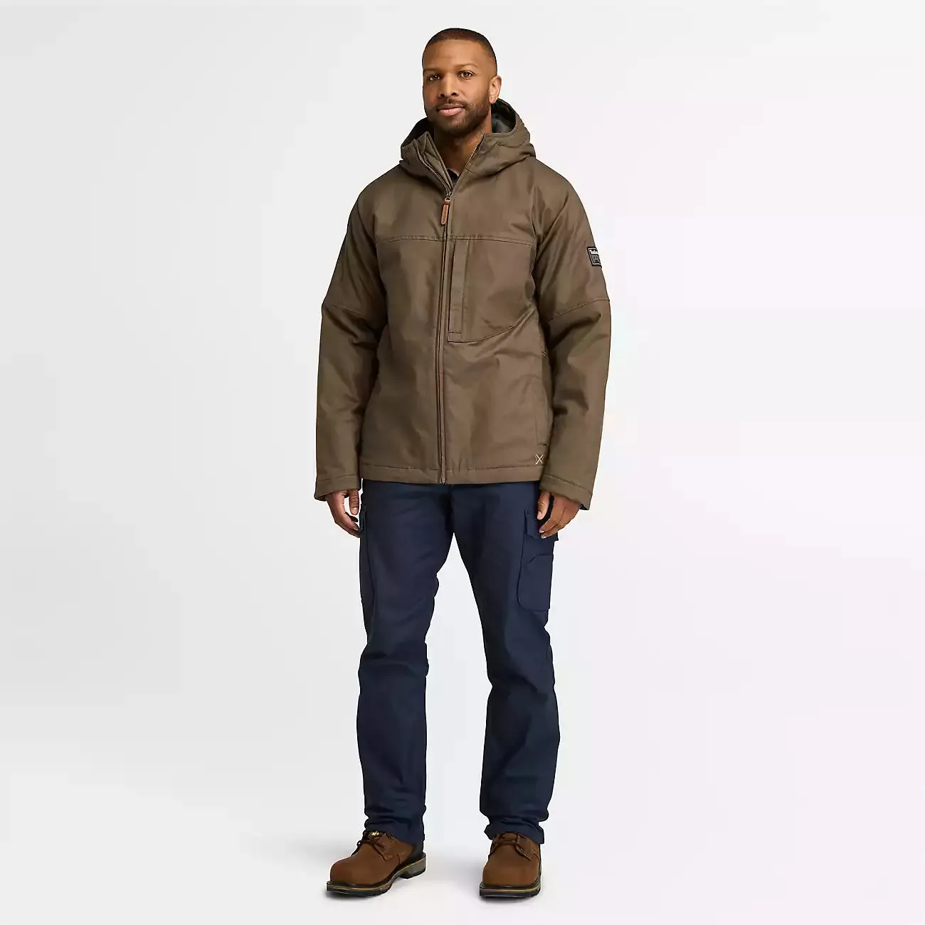 Timberland Pro Men's Gritflex Canvas Hooded Jacket -Earth- TB0A5XYQ218