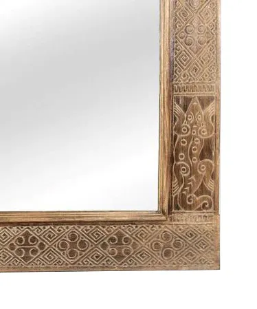 Timor Carved Mirror - Square