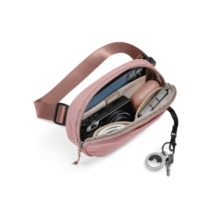 Tomtoc Explorer Sling Bag | RFID-Protected Crossbody Waist Pack, Lightweight Travel Belt Bag