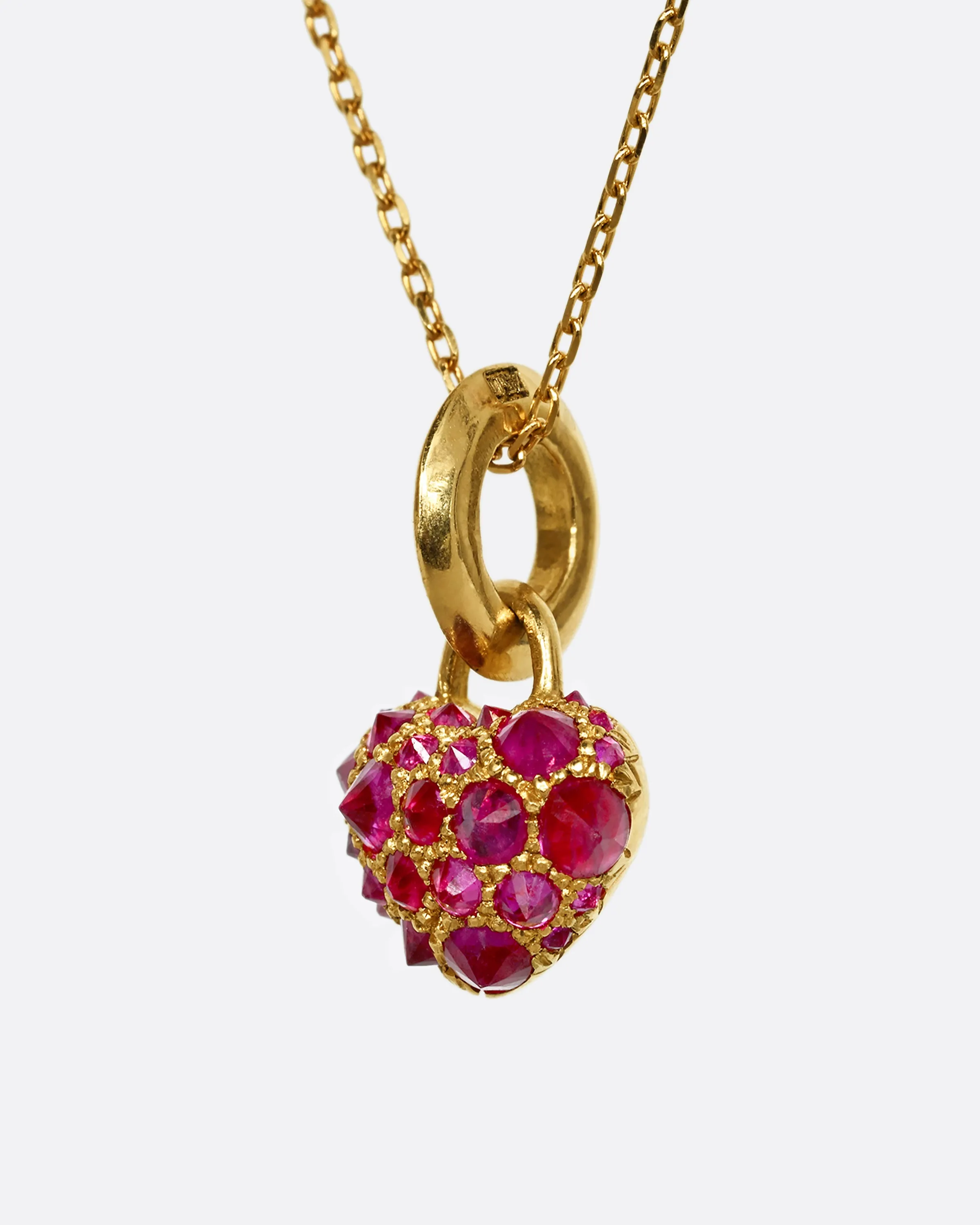 Tough Love Ruby Heart Pendant