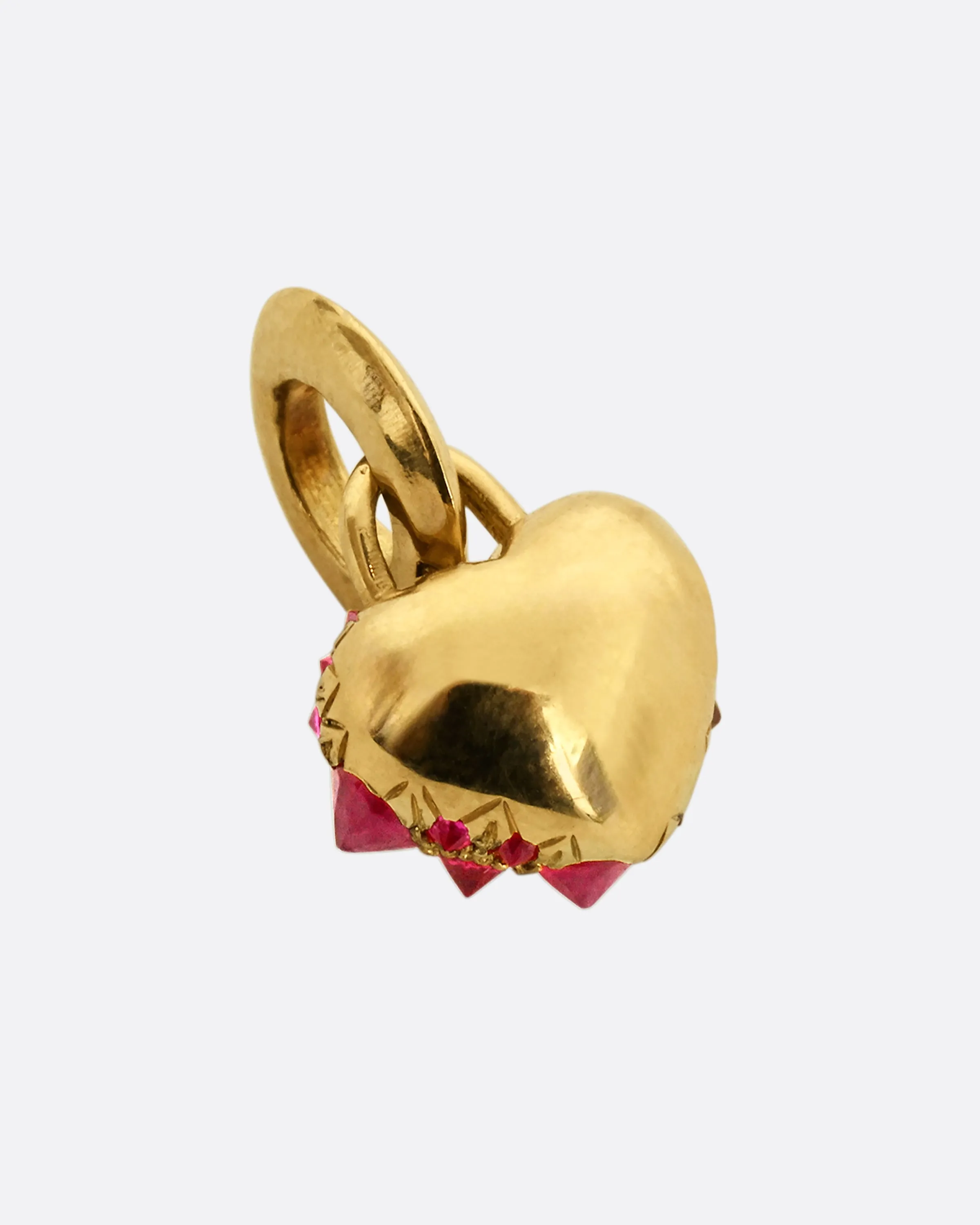 Tough Love Ruby Heart Pendant
