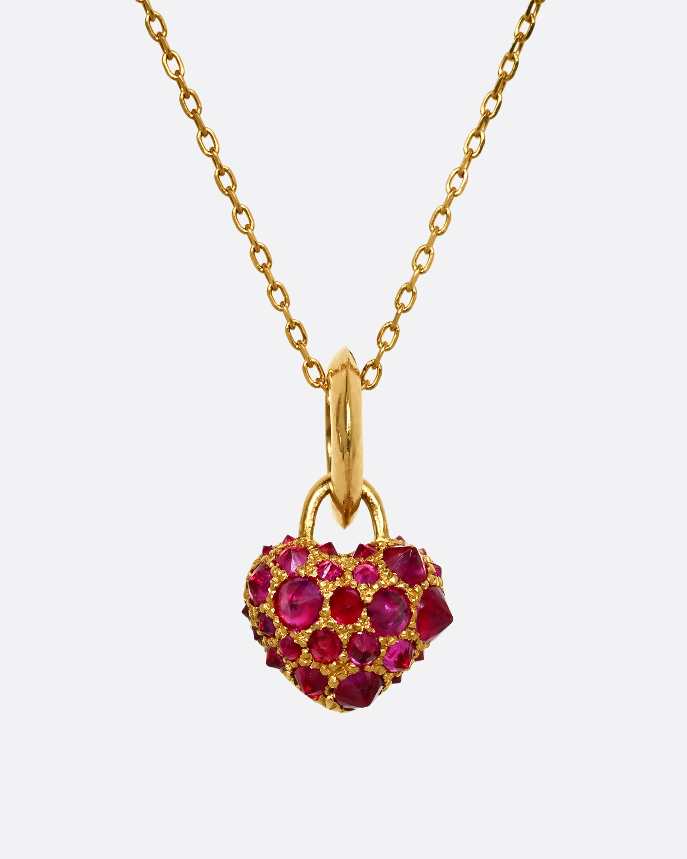 Tough Love Ruby Heart Pendant