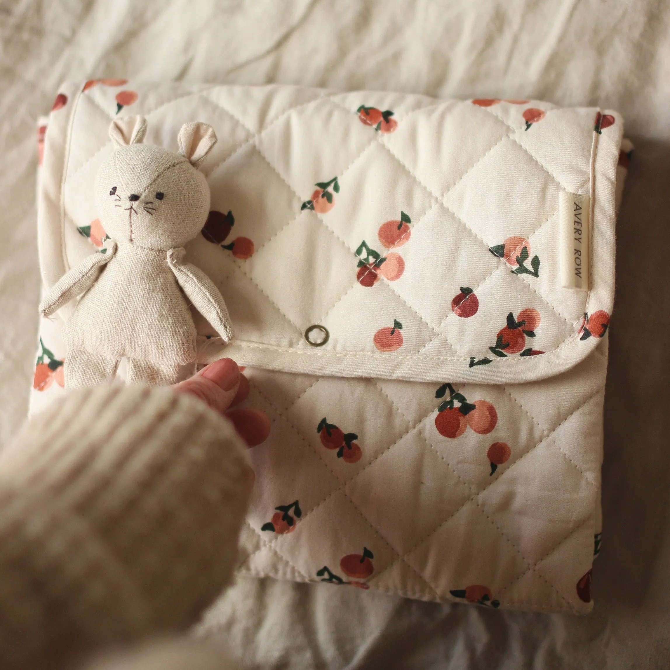 Travel Baby Changing Mat (Peaches)