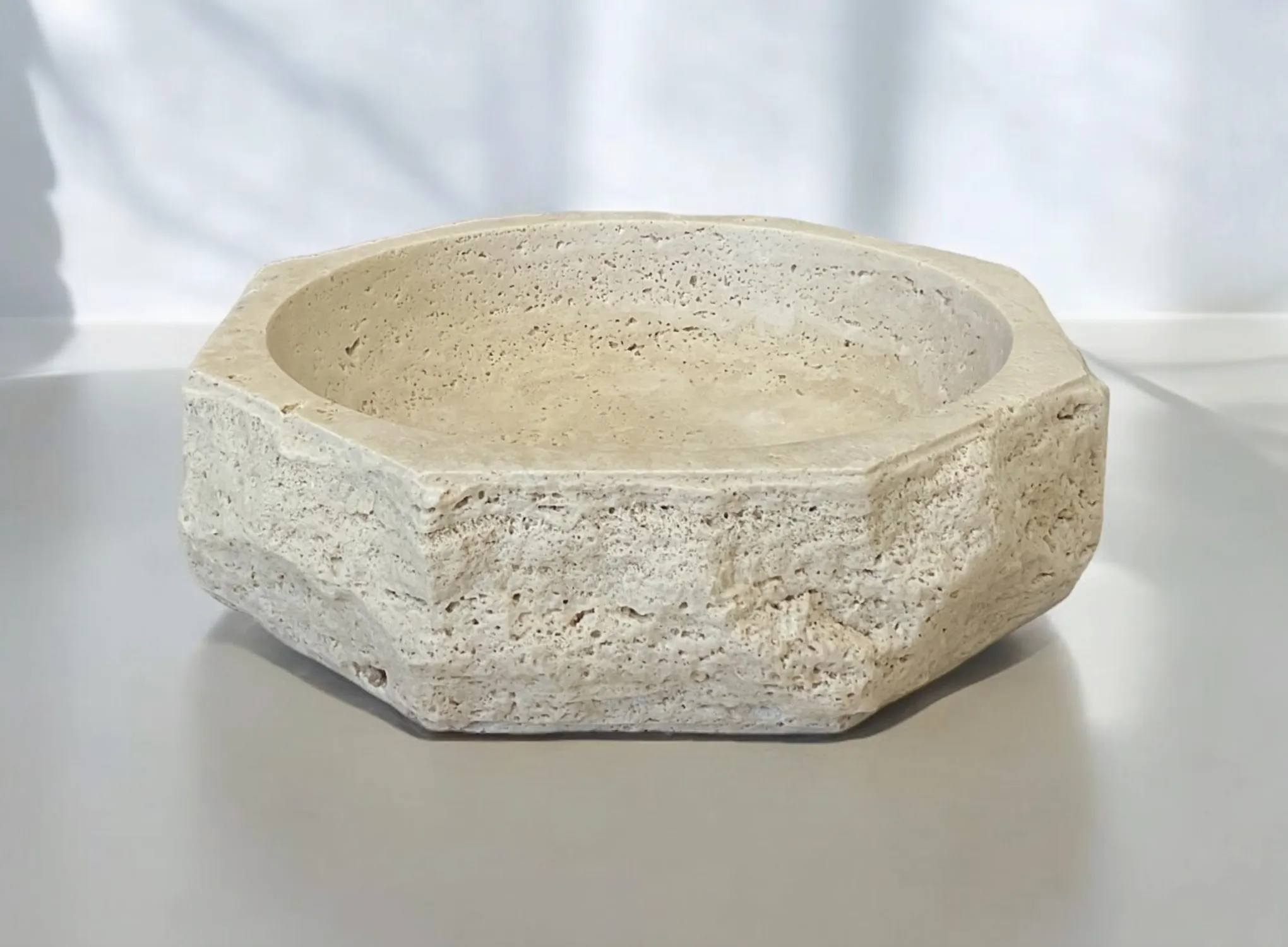 Travertine 11" Marble Bowl