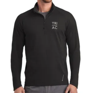 TRI AC Men's Tech 1/2 Zip -Blacktop- Embr.