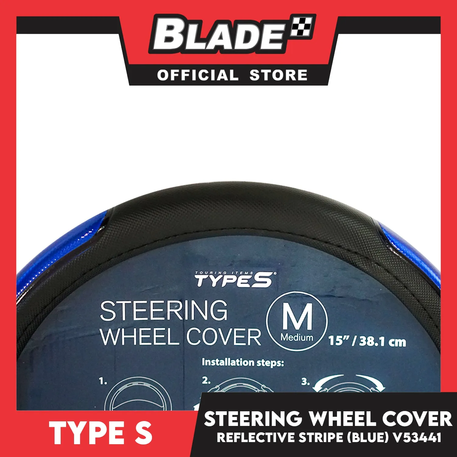 Type S Steering Wheel Cover Reflective V53441