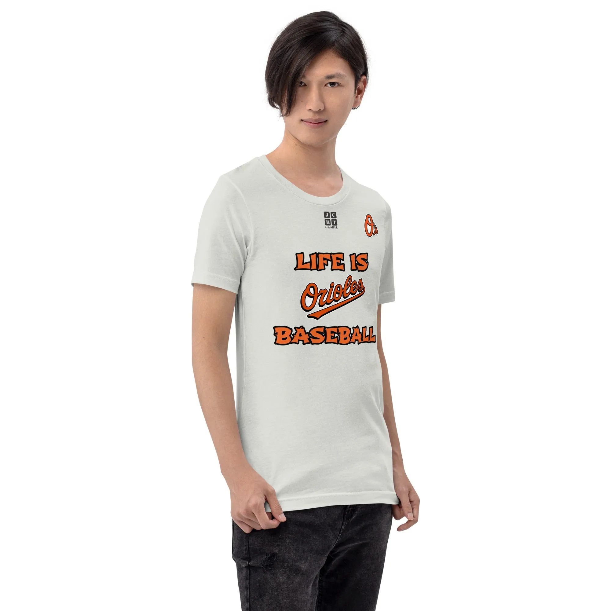 Unisex t-shirt "10105-0011-03 Life Is Orioles Baseball (Black Logo)"