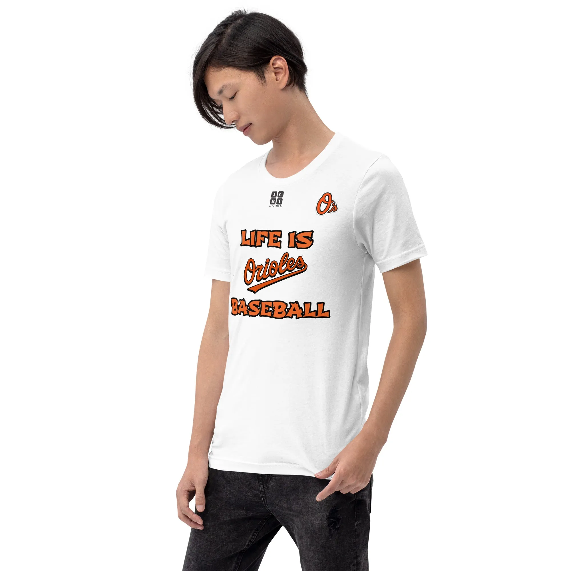 Unisex t-shirt "10105-0011-03 Life Is Orioles Baseball (Black Logo)"