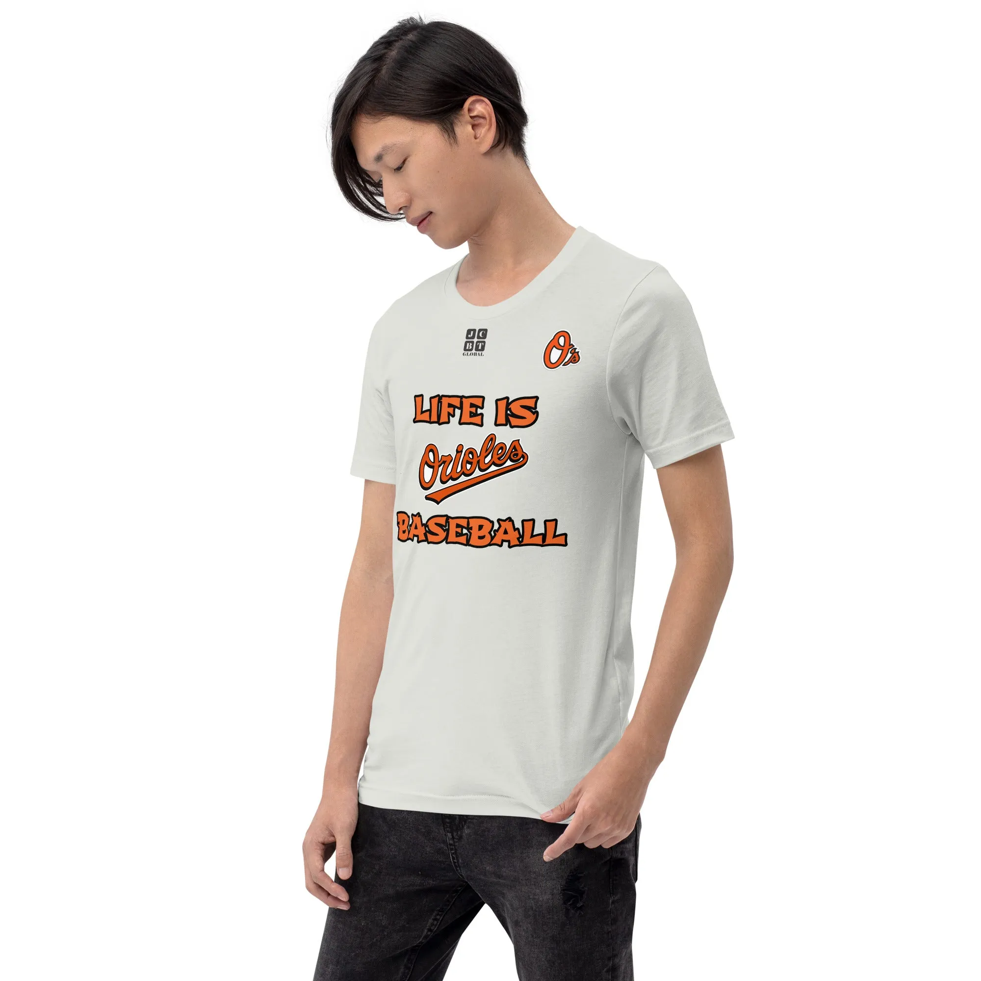 Unisex t-shirt "10105-0011-03 Life Is Orioles Baseball (Black Logo)"