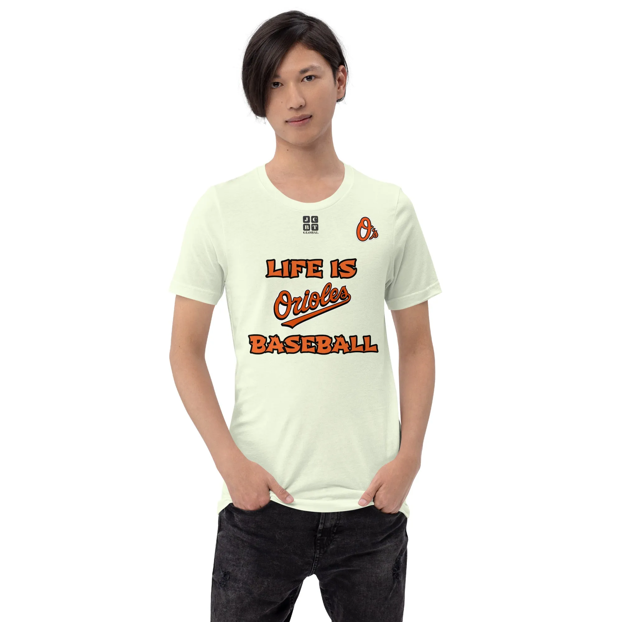 Unisex t-shirt "10105-0011-03 Life Is Orioles Baseball (Black Logo)"