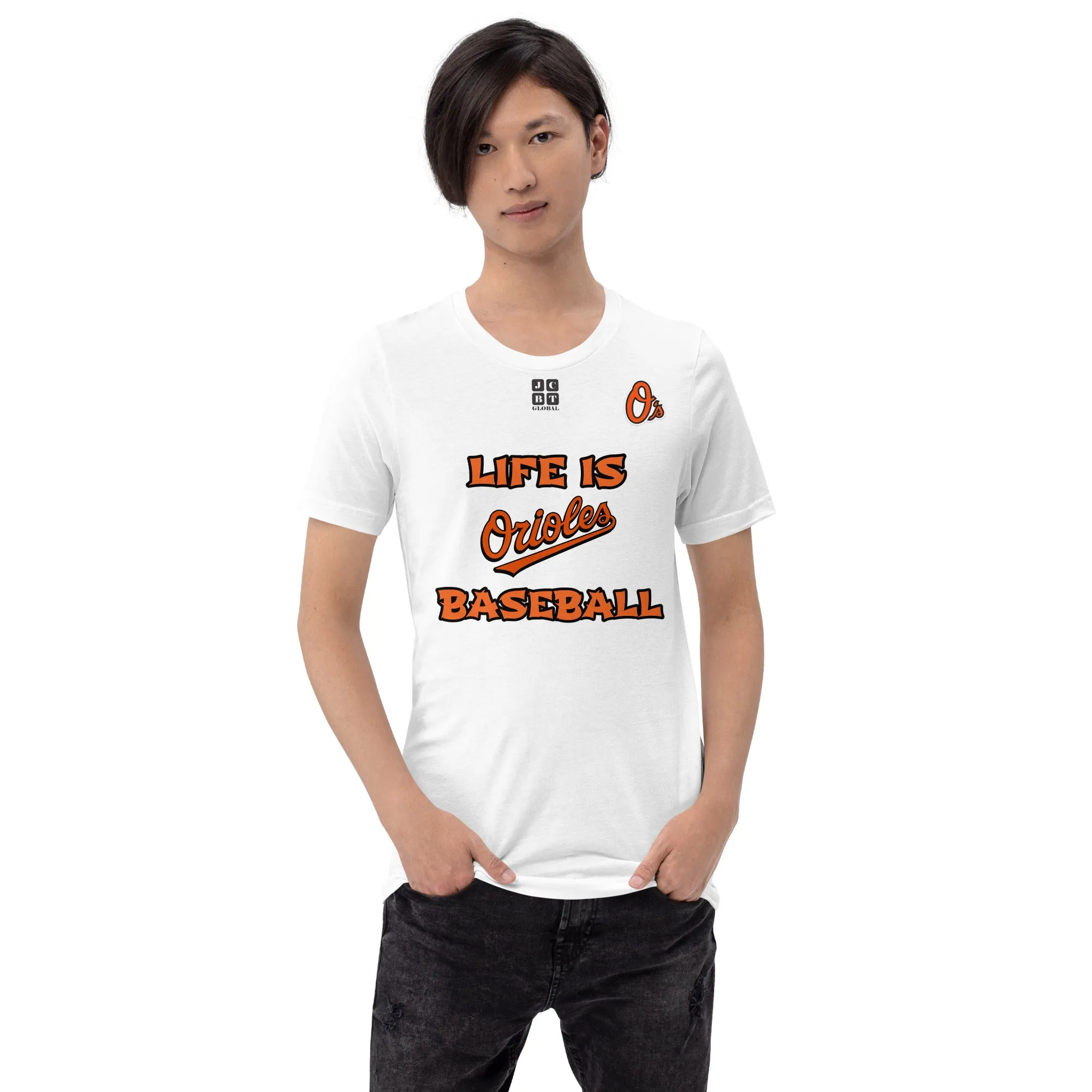 Unisex t-shirt "10105-0011-03 Life Is Orioles Baseball (Black Logo)"