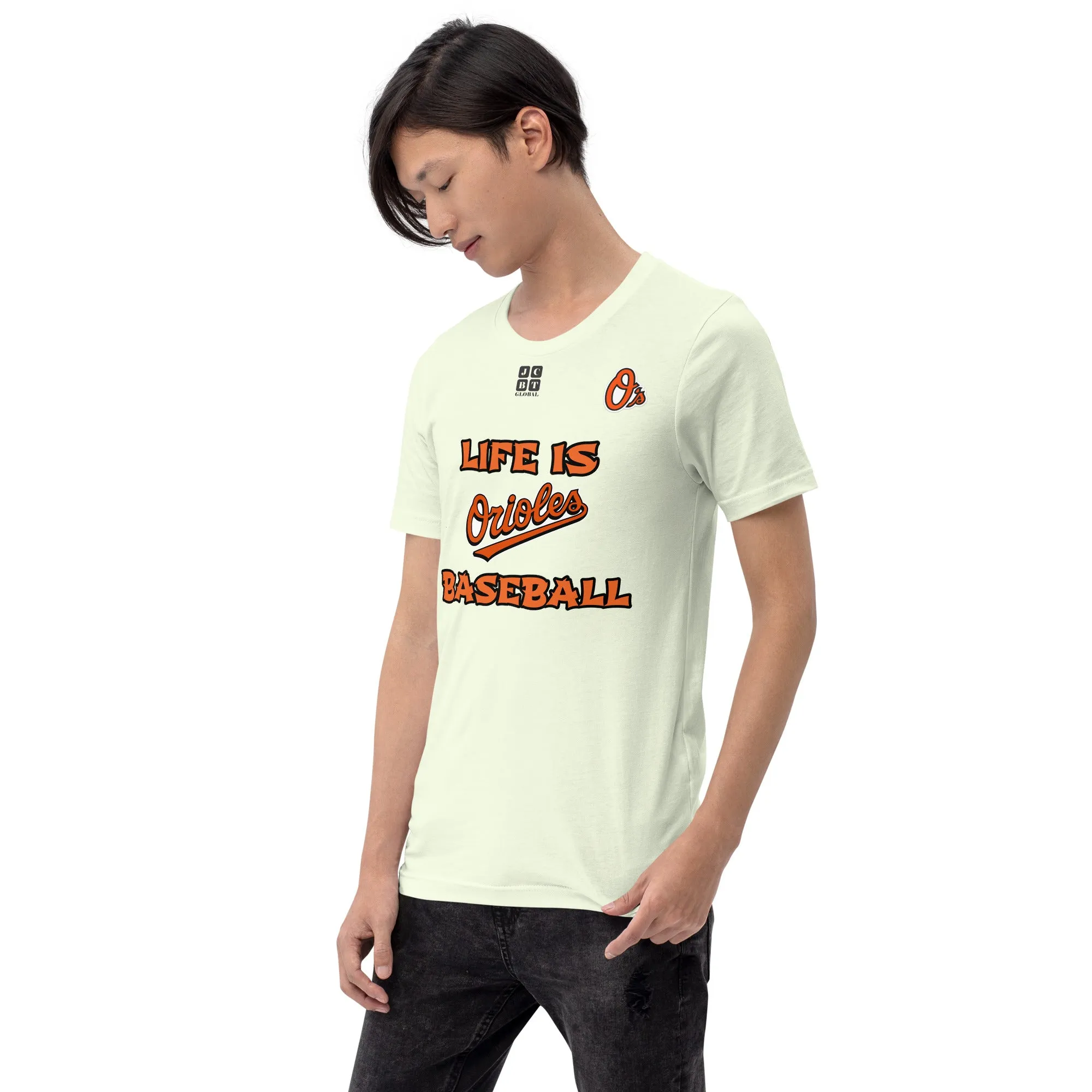 Unisex t-shirt "10105-0011-03 Life Is Orioles Baseball (Black Logo)"