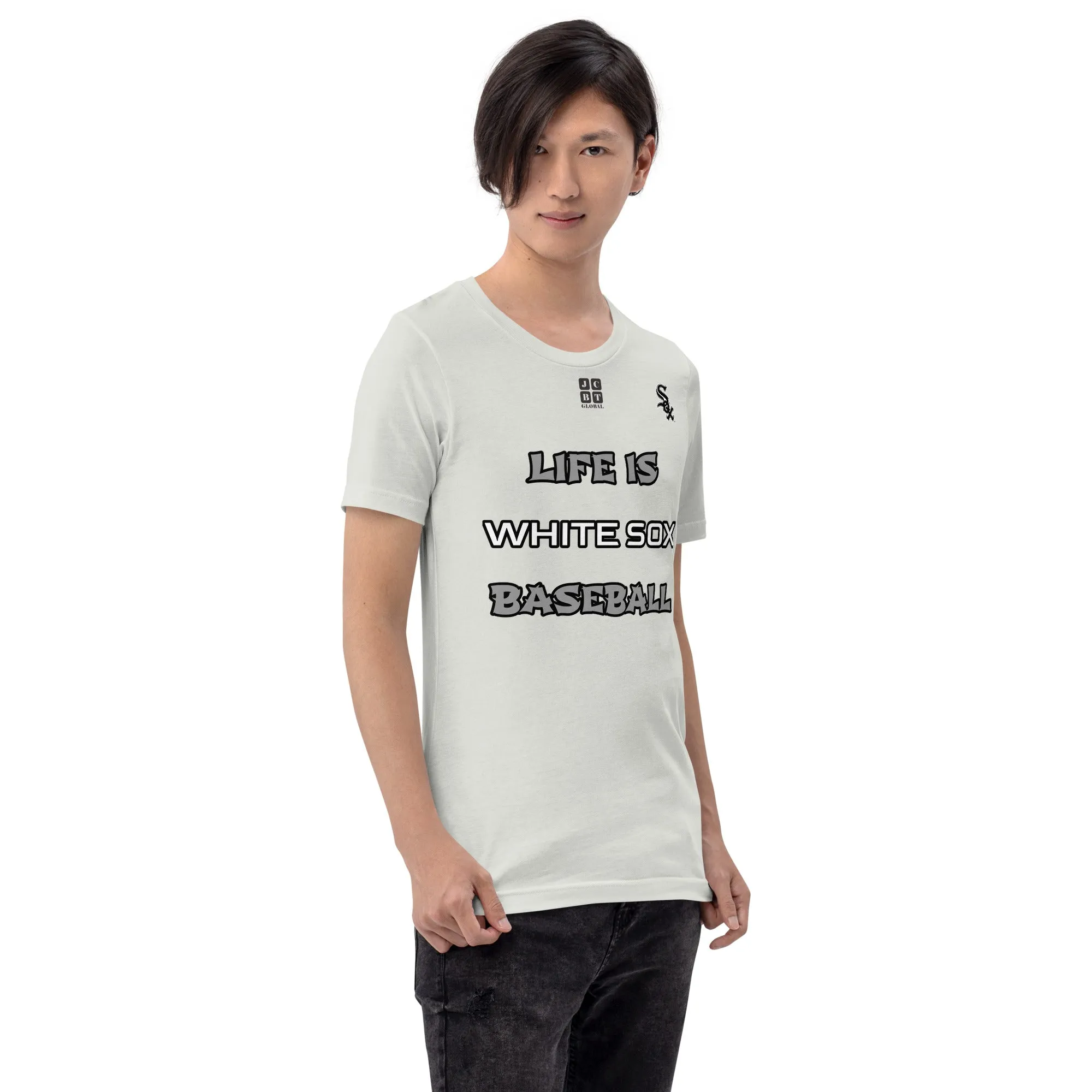 Unisex t-shirt "10105-0011-06 Life Is Sox Baseball (Black Logo)"