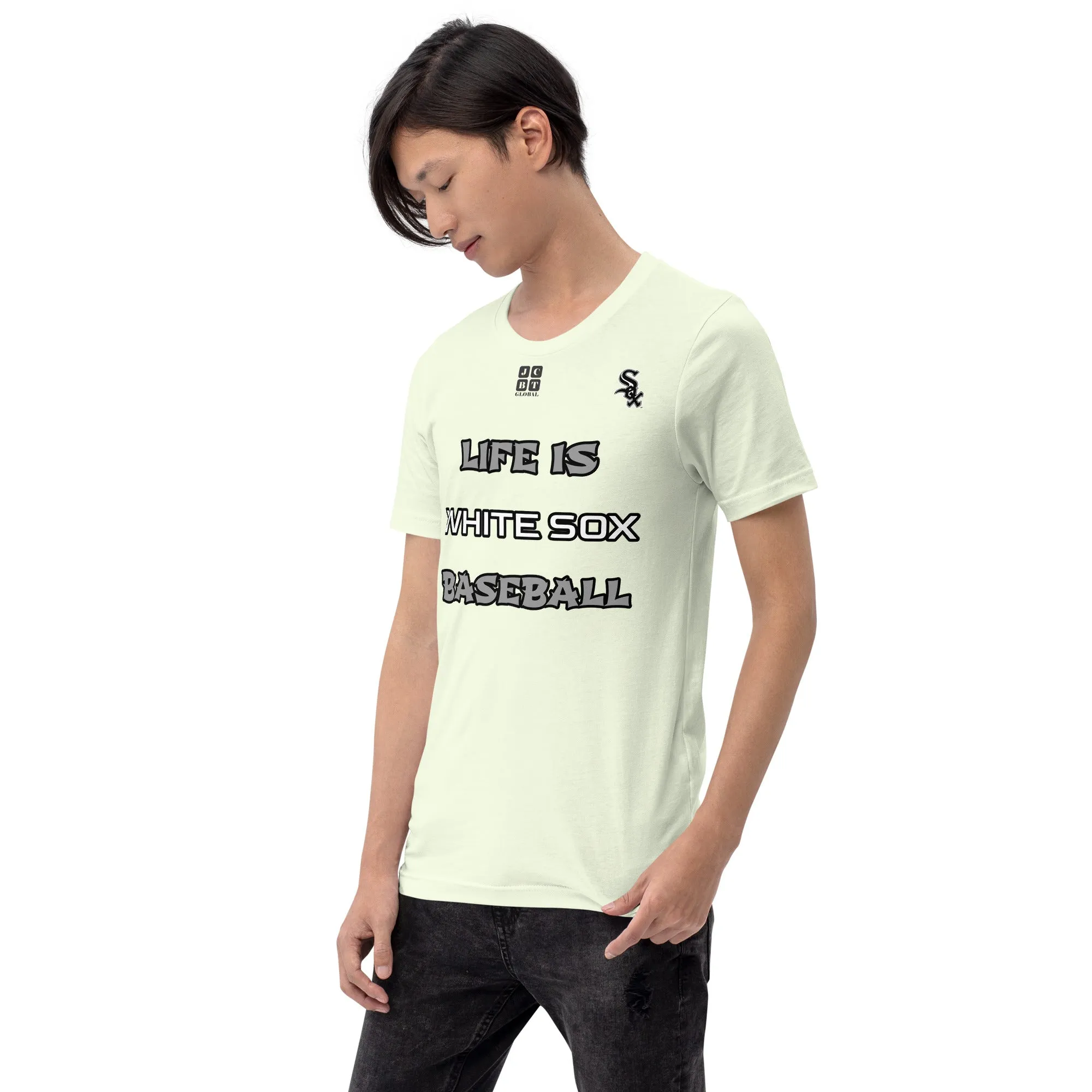 Unisex t-shirt "10105-0011-06 Life Is Sox Baseball (Black Logo)"