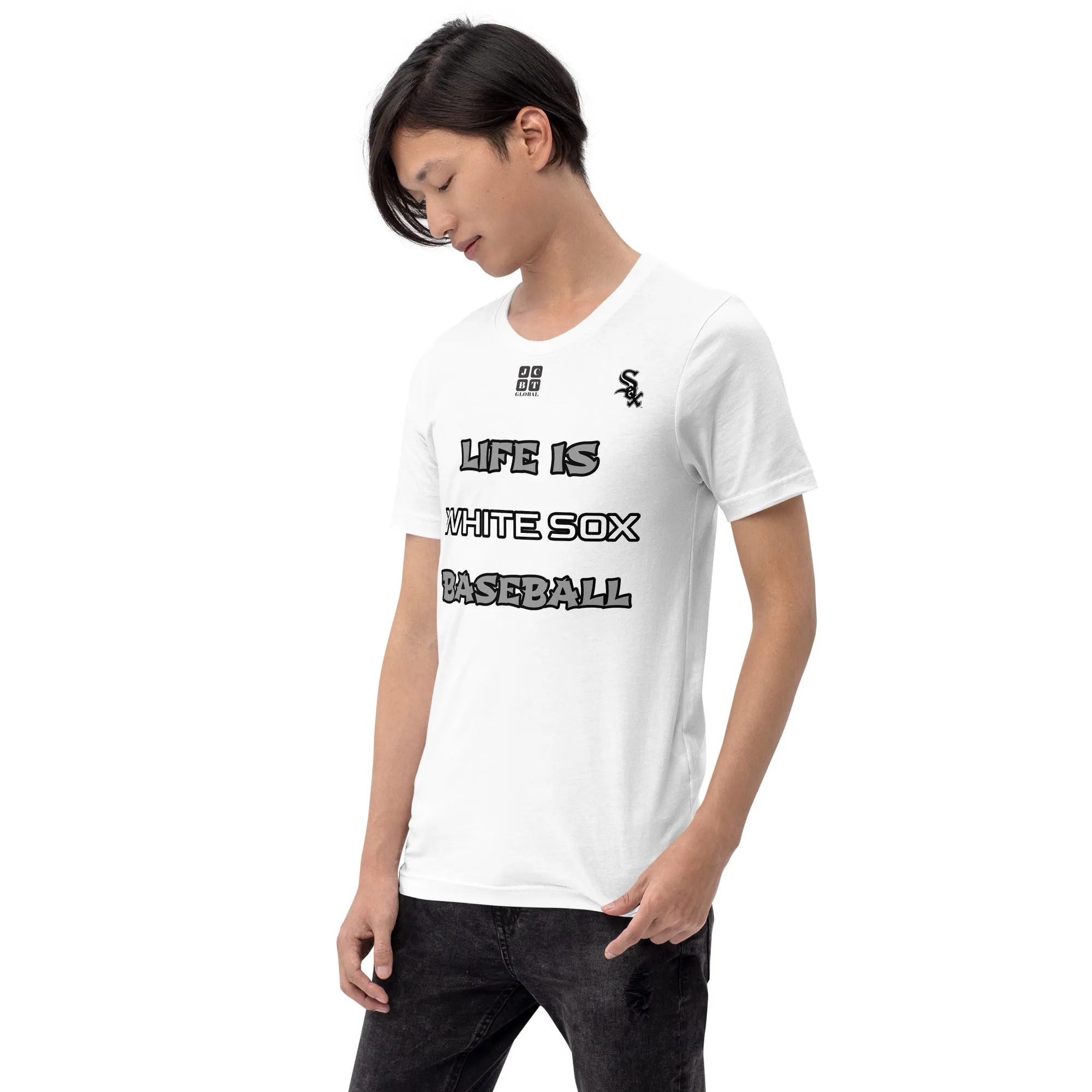 Unisex t-shirt "10105-0011-06 Life Is Sox Baseball (Black Logo)"