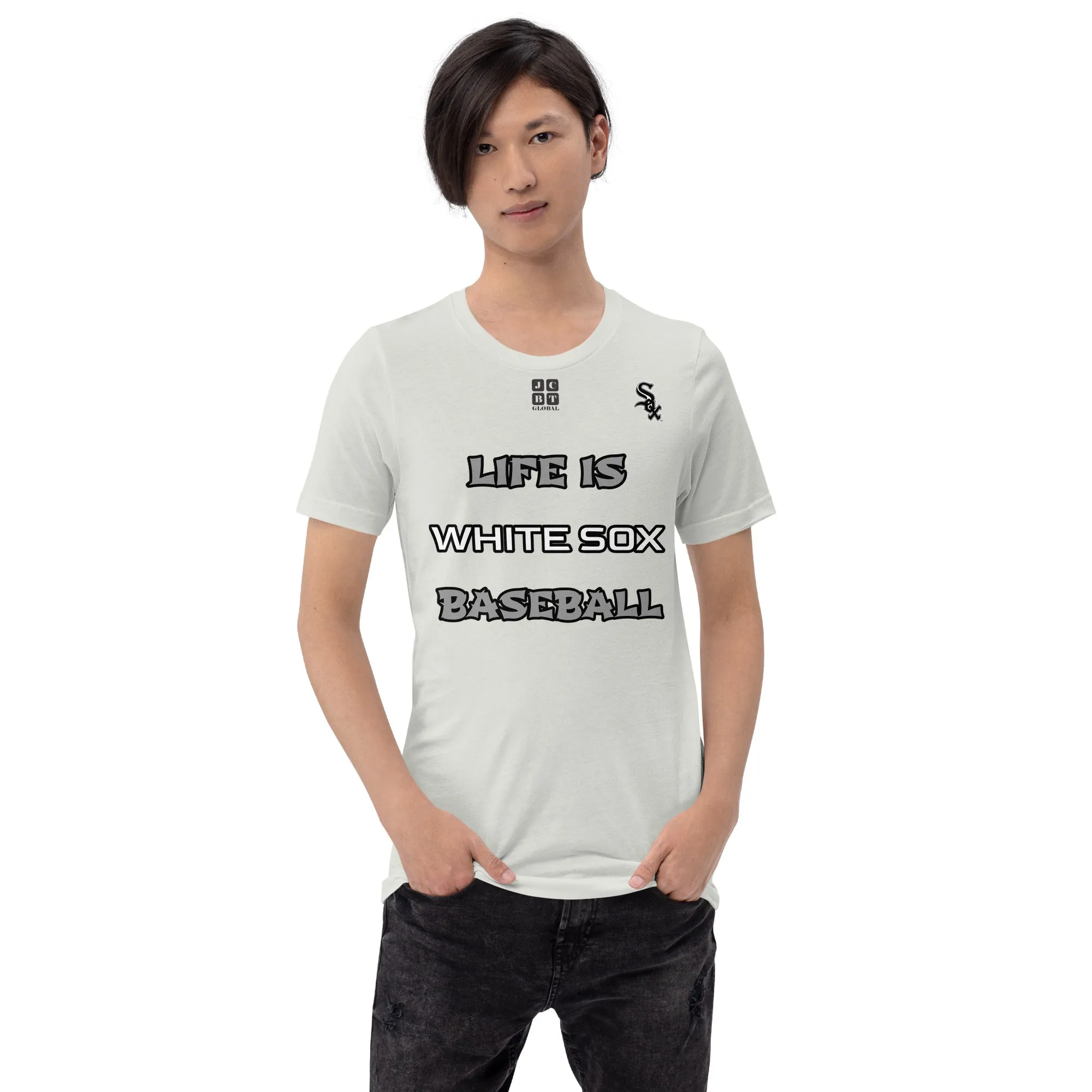 Unisex t-shirt "10105-0011-06 Life Is Sox Baseball (Black Logo)"